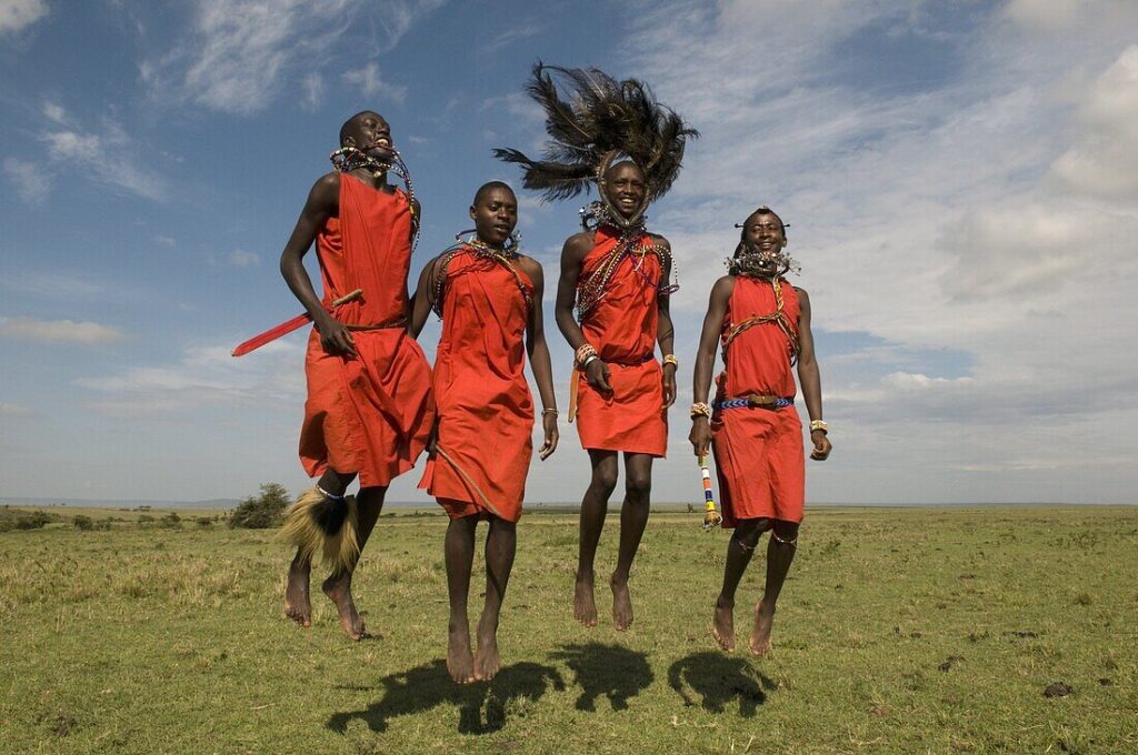 Traditional Adumu Jumping Dance