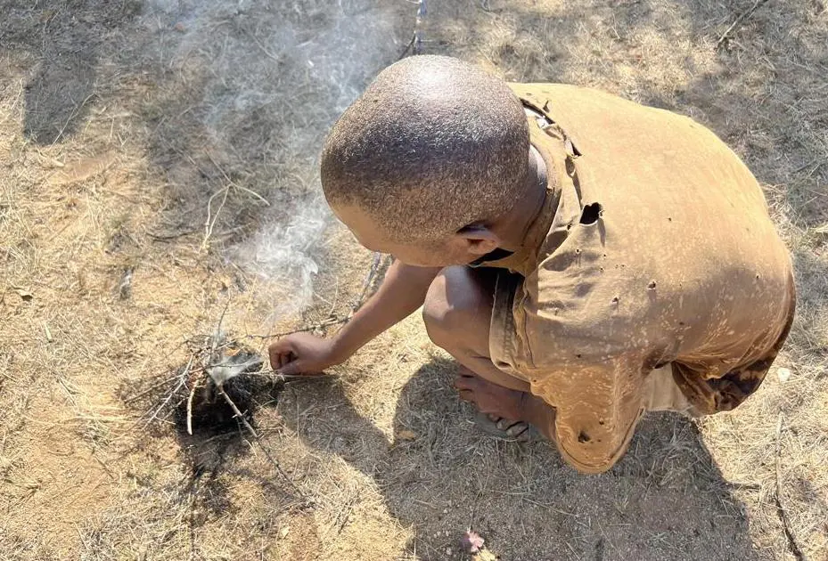 Traditional Fire Starting with Sticks